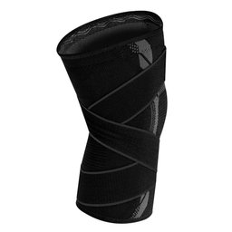 Joelheira de Compressão Com Faixa Ajustável Sense 3.0 - para todo tipo de esporte:Preto/P/Unissex - 2