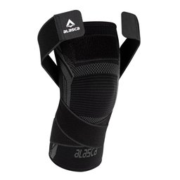 Joelheira de Compressão Com Faixa Ajustável Sense 3.0 - para todo tipo de esporte:Preto/P/Unissex - 1