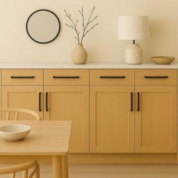 Puxador para Móveis Preto Fosco 358mm Alça Grande para Portas Gavetas Armários Balcões - 4