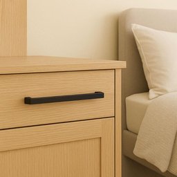 Puxador para Móveis Preto Fosco 358mm Alça Grande para Portas Gavetas Armários Balcões - 6