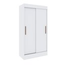 Ver imagem 3 de Guarda Roupa Solteiro 2 Portas de Correr 2 Gavetas Lyon