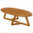 Ver imagem 3 de Mesa de Centro Oval para Sala Manila Nature