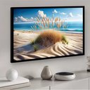Ver imagem 2 de Quadro Decorativo Praia Capim Areia Fina - 50x70cm:moldura Branca