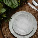 Ver imagem 3 de Jogo 6 Pratos Rasos Tramontina Arbo Porcelana Decorada 25cm Mesa Posta Jantar Almoço