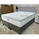 Ver imagem 1 de Cama Box Isofort Luxo C/ Pillow Top Cinza - King ( 193 X 203 )-