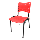 Ver imagem 2 de Kit com 10 Cadeiras Iso Pp Rp Empilhavel Color - Vermelho