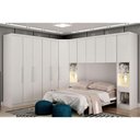 Ver imagem 1 de Guarda-roupa Em Mdf Com 12 Portas E 8 Gavetas Branco