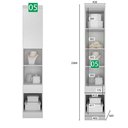 Ver imagem 4 de Guarda-roupa Em Mdf Com 12 Portas E 8 Gavetas Branco