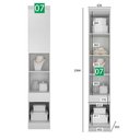 Ver imagem 2 de Guarda-roupa Em Mdf Com 12 Portas E 8 Gavetas Branco