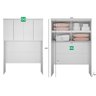 Guarda-roupa Em Mdf Com 12 Portas E 8 Gavetas Branco - 3