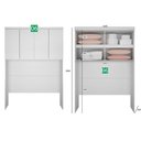 Ver imagem 3 de Guarda-roupa Em Mdf Com 12 Portas E 8 Gavetas Branco