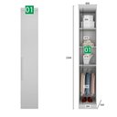 Ver mais imagens de Guarda-roupa Em Mdf Com 12 Portas E 8 Gavetas Branco