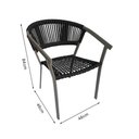 Ver imagem 3 de Cadeira Sofia Aluminio Corda Náutica Area Externa