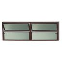 Ver imagem 1 de Janela de Alumínio Basculante 2 Seções 40x200cm Vidro Mini Boreal Plus Brimak