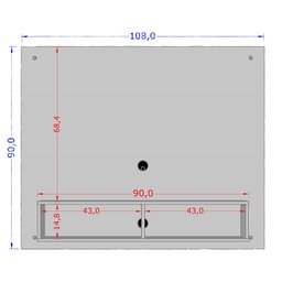 Painel para Tv 100cm com Nicho Viena Naturalle - Móveis Bechara - 5
