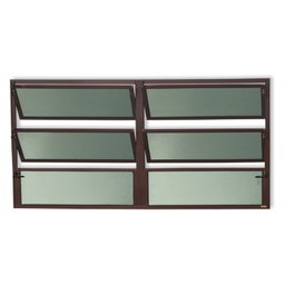 Janela de Alumínio Basculante 2 Seções 60x150cm Vidro Mini Boreal Plus Brimak - 1
