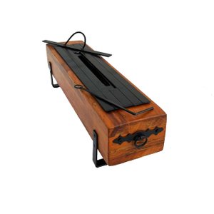 Lareira Ecológica Madeira Ferro Aquecedor 50 Cm Artesanal Promocional