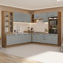 Ver imagem 1 de Armário de Cozinha Completa 549cm Rustic/cinza Agata Madesa 01