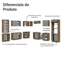 Ver imagem 5 de Armário de Cozinha Completa 549cm Rustic/cinza Agata Madesa 01