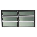 Ver imagem 1 de Janela de Alumínio Basculante 2 Seções 60x150cm Vidro Mini Boreal Plus Brimak