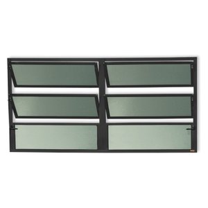 Janela de Alumínio Basculante 2 Seções 60x150cm Vidro Mini Boreal Plus Brimak