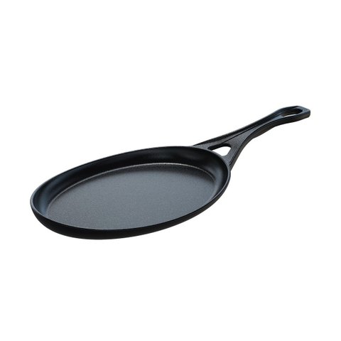 Frigideira Oval Cabo Ferro Fundido Servir Porção 25x18cm Libaneza 94075LB