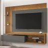 Painel para Tv 65 Pol com Bancada Suspensa Ana B02 Naturalle/titanium - Mpozenato - 2