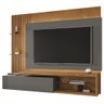 Painel para Tv 65 Pol com Bancada Suspensa Ana B02 Naturalle/titanium - Mpozenato - 1