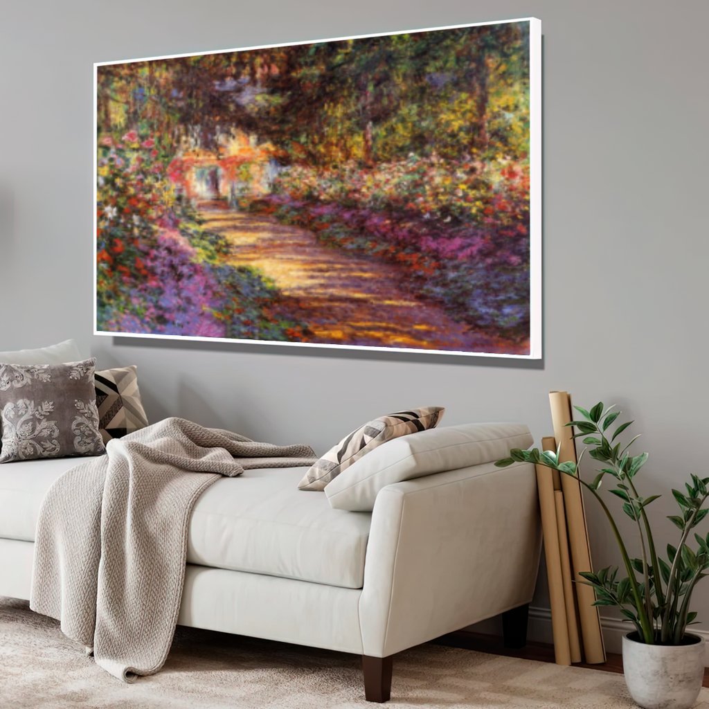 Quadro O Jardim Claude Monet:120x80 cm/BORDA INFINITA - 2