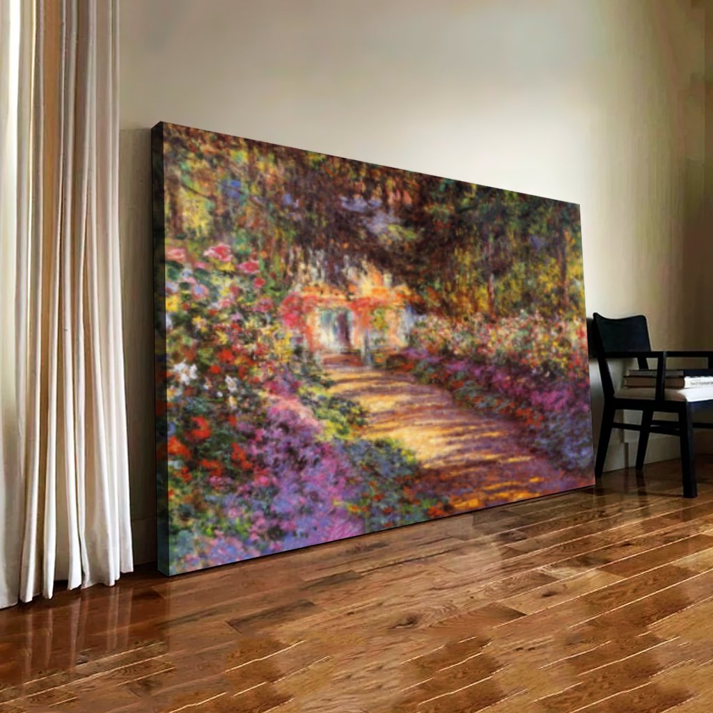 Quadro O Jardim Claude Monet:120x80 cm/BORDA INFINITA - 1