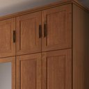 Ver imagem 7 de Guarda Roupa Casal 195cm 10 Portas Madeira Maciça Lone Castanho F07 - Mpozenato
