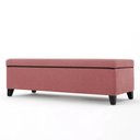 Ver imagem 7 de Recamier Bau Julia 1,40m Suede Rose - Inova Decor