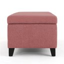 Ver imagem 5 de Recamier Bau Julia 1,40m Suede Rose - Inova Decor