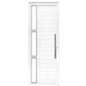 Porta Lambril C/puxador Vision 3 Vidros 2,10 X 0,80 Direita Alumínio Branco - 3