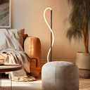 Ver imagem 4 de Luminária Abajur Coluna Taschibra Organic Tex Preta Luz Quente 3000k Bivolt