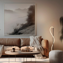 Ver imagem 2 de Luminária Abajur Coluna Taschibra Organic Tex Preta Luz Quente 3000k Bivolt