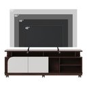 Ver imagem 6 de Rack para TV até 75 Polegadas com 2 Portas e Rodízios Multimóveis Crcol-RCK038 Nogueira/Off White