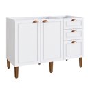 Ver imagem 3 de Balcão para Cozinha 120cm com 3 Portas e 2 Gavetas Americana Branco Nobre