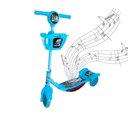 Ver imagem 4 de Patinete Infantil 3 Rodas C/ Cesta Som e Luzes Azul - Importway