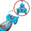 Ver imagem 5 de Patinete Infantil 3 Rodas C/ Cesta Som e Luzes Azul - Importway
