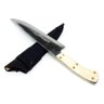 Faca Blacksmith Carbono Ponta Larga 5mm 8" Cabo de Osso - SG Facas - 2