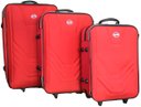 Ver imagem 1 de Kit conjunto 3 Malas Village Grande Média Pequena - Vermelho