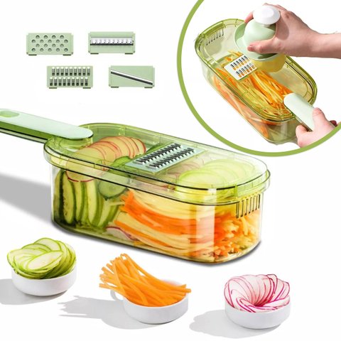 Cortador de Legumes Manual Ralador Fatiador Vegetais e Queijos