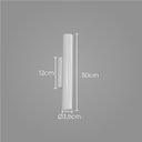 Ver imagem 2 de Arandela Tubo Cilindro 30cm 2 Fachos Branca P/ 2 Mr11 St2773