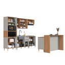 Ver imagem 4 de Cozinha Modulada Completa de Canto 7 Peças com Tampo e Bancada 280cm Isabelle Delmarco