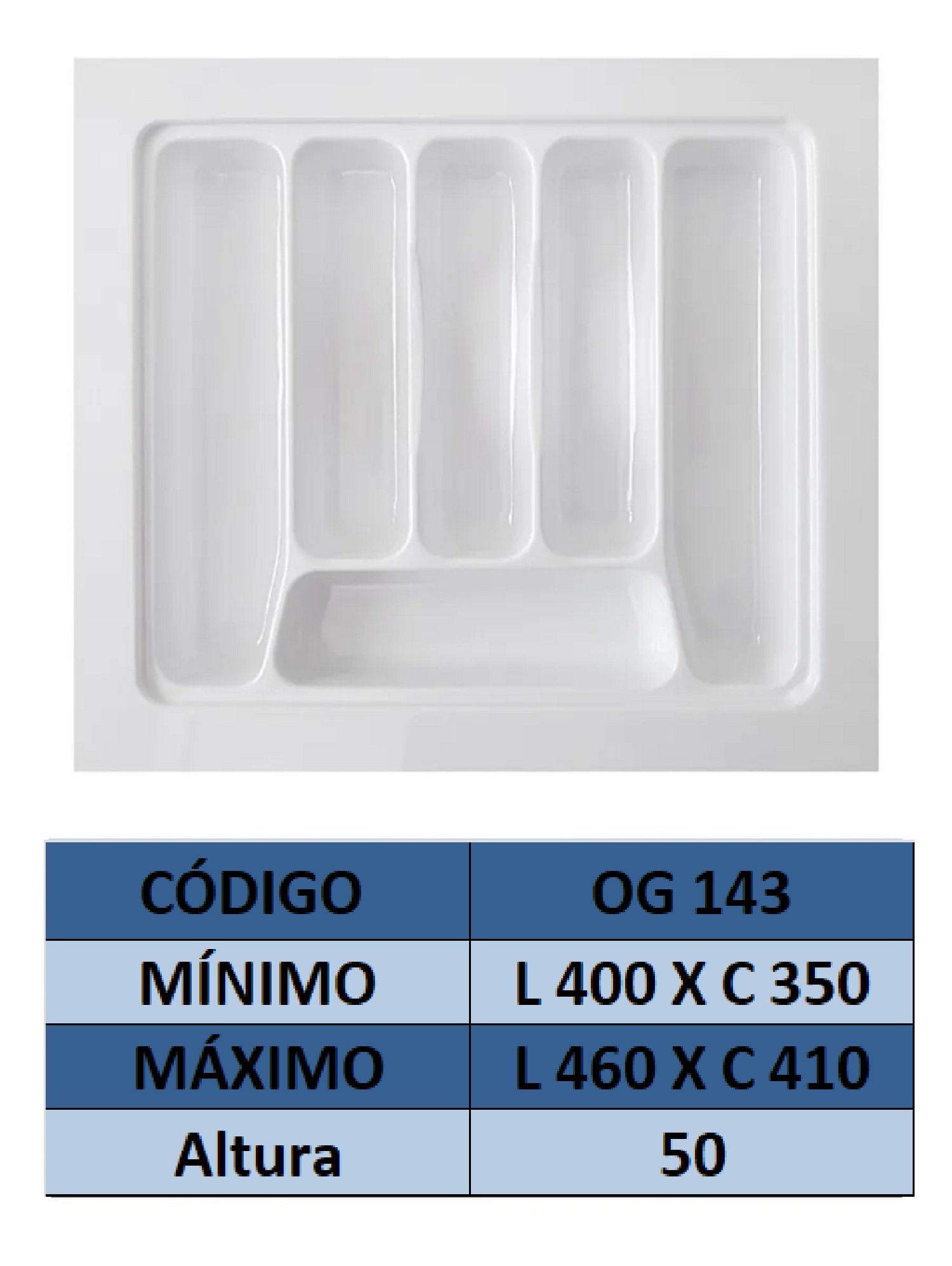 Organizador de talher ajustável Medidas máximas: 46cm X 41cm) OG-143 - 3