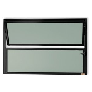 Janela de Alumínio Basculante 40x60cm Vidro Mini Boreal Master Brimak