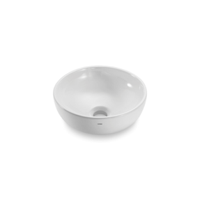 Cuba Apoio Redondo Banheiro Branco 30cm Cerâmica Icasa Luxo