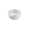 Cuba Apoio Redondo Banheiro Branco 30cm Cerâmica Icasa Luxo - 1