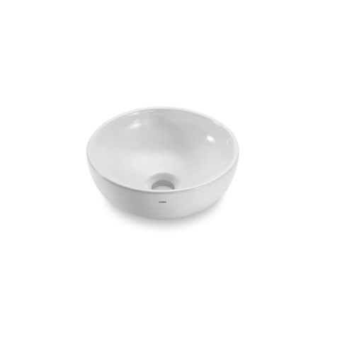 Cuba Apoio Redondo Banheiro Branco 30cm Cerâmica Icasa Luxo